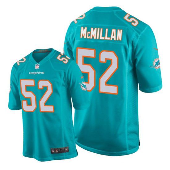 Men Miami Dolphins #52 Raekwon McMillan Nike Green Game Player NFL Jersey